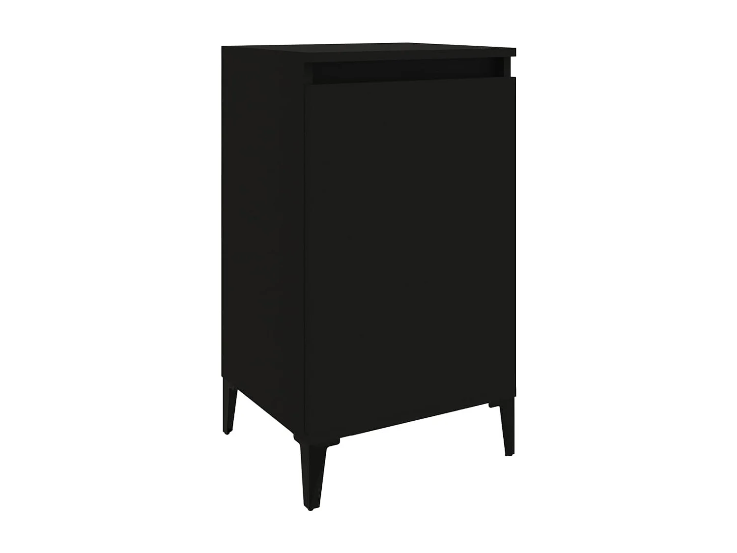 Tables de chevet 2 pcs noir 40x35x70 cm bois d'ingénierie