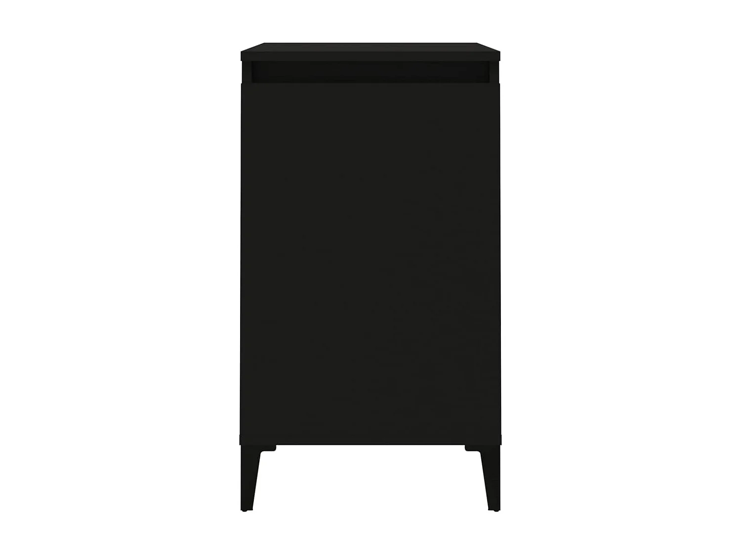 Tables de chevet 2 pcs noir 40x35x70 cm bois d'ingénierie
