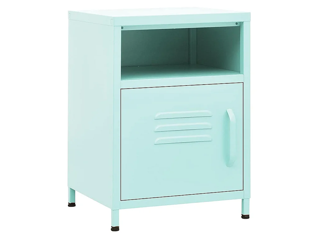 Table de chevet Vert menthe 35x35x51 cm Acier