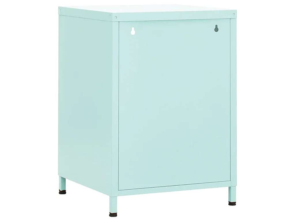 Table de chevet Vert menthe 35x35x51 cm Acier