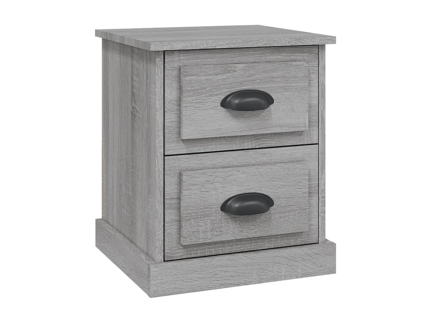 Nachttisch Grau Sonoma 39x39x47,5 cm Holzwerkstoff