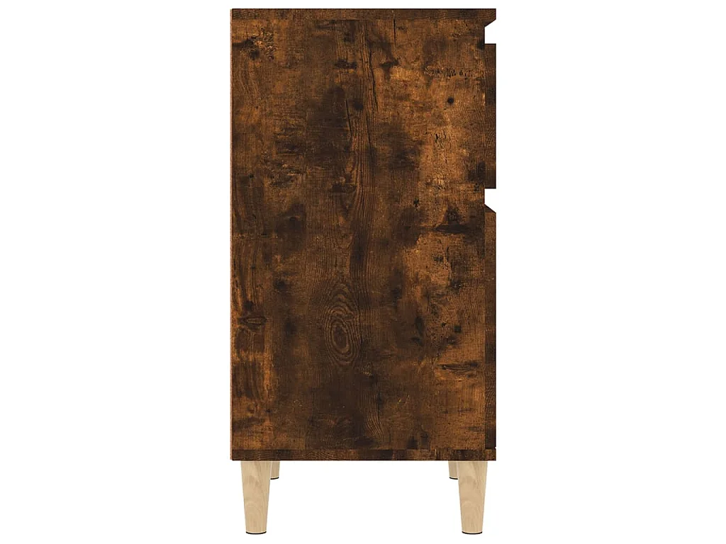 Tables de chevet 2 pcs chêne fumé 40x35x70 cm