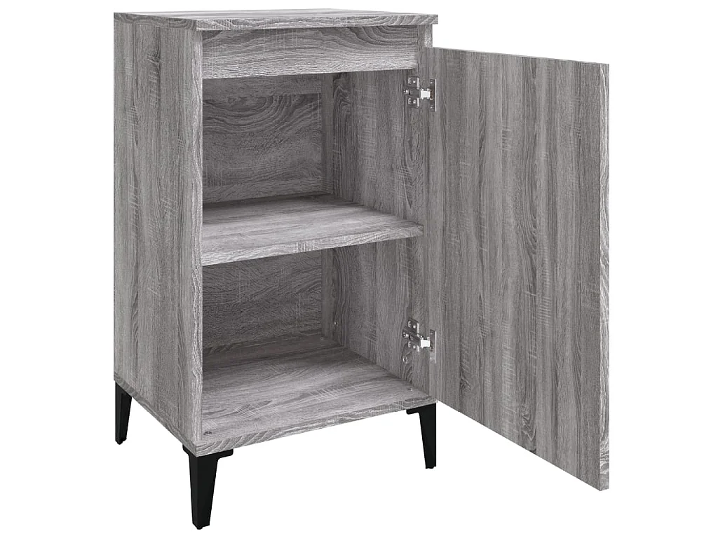 Nachttisch Grau Sonoma 40x35x70 cm Holzwerkstoff