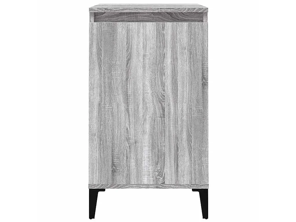 Table de chevet sonoma gris 40x35x70 cm bois d'ingénierie