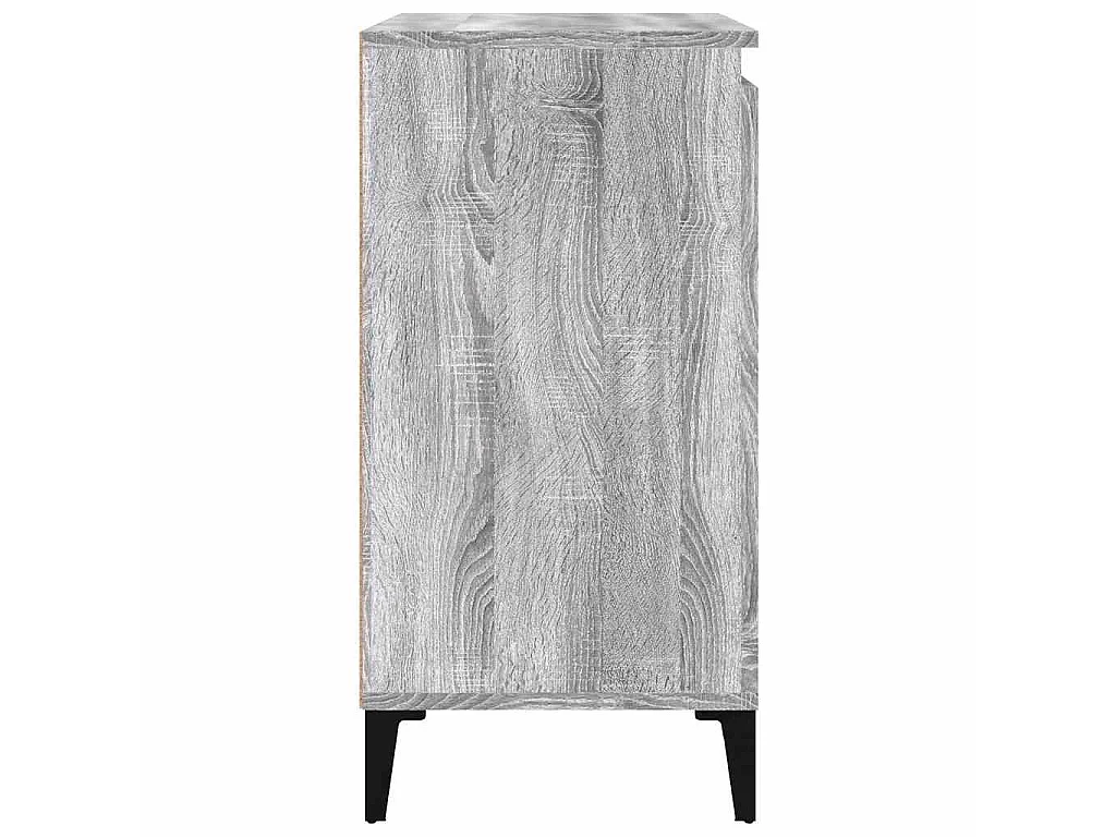Table de chevet sonoma gris 40x35x70 cm bois d'ingénierie
