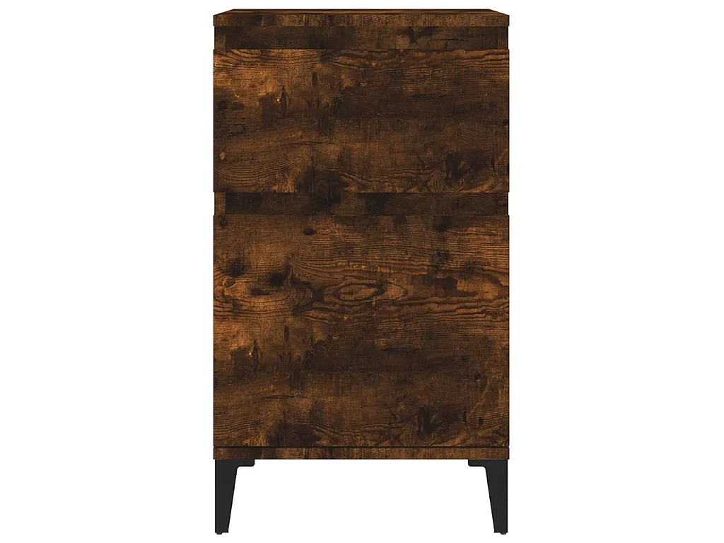 Table de chevet chêne fumé 40x35x70 cm
