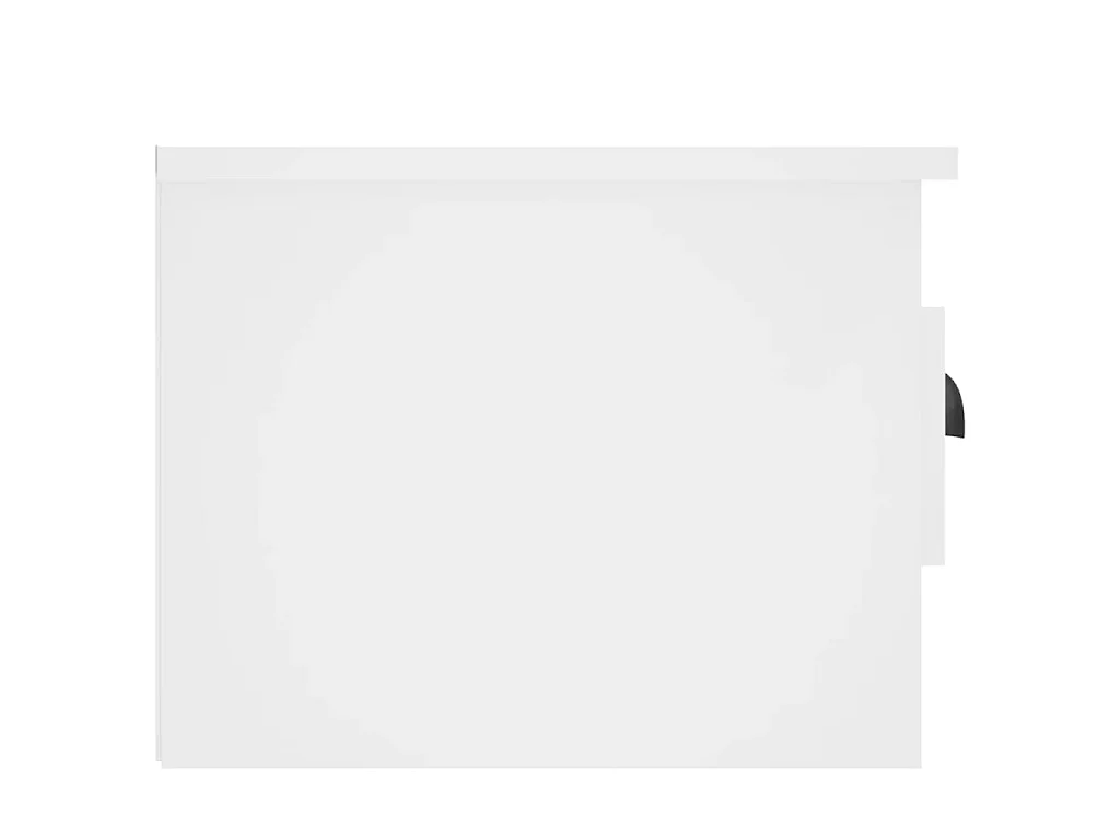 Tables de chevet murales 2 pcs blanc 41,5x36x28 cm