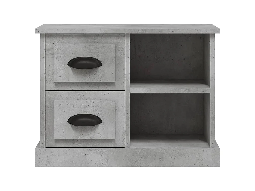 Nachttisch Betongrau 60x35,5x45 cm