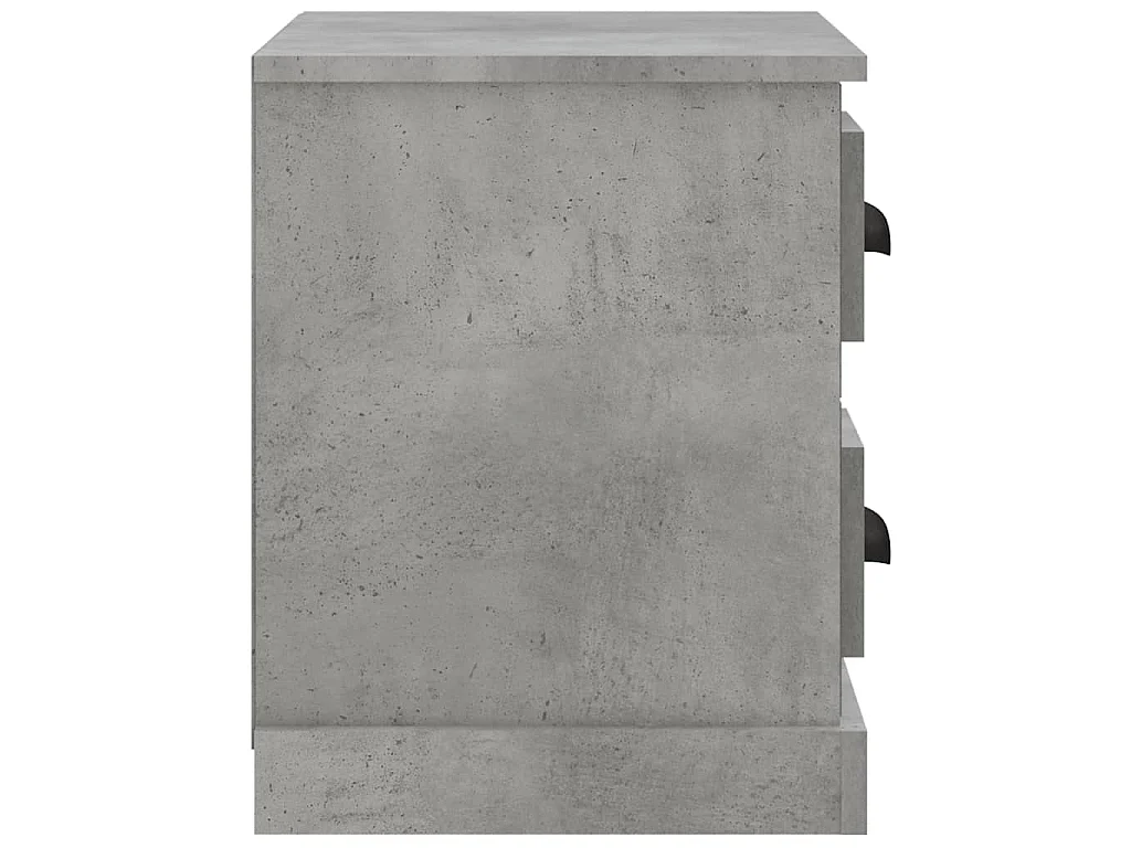 Nachttisch Betongrau 60x35,5x45 cm