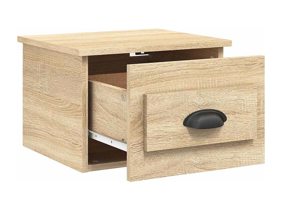 Tables de chevet murales 2 pcs chêne sonoma 41,5x36x28 cm