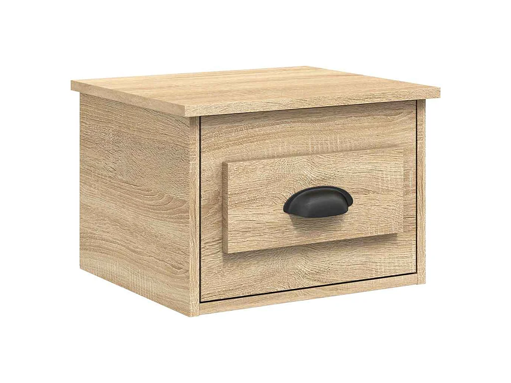 Tables de chevet murales 2 pcs chêne sonoma 41,5x36x28 cm
