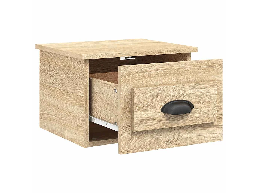 Tables de chevet murales 2 pcs chêne sonoma 41,5x36x28 cm