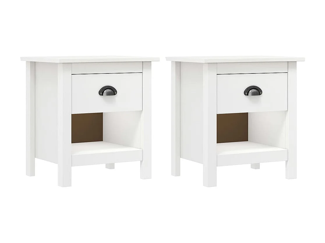 Tables de chevet 2 pcs Hill 46x35x49,5 cm Bois de pin solide