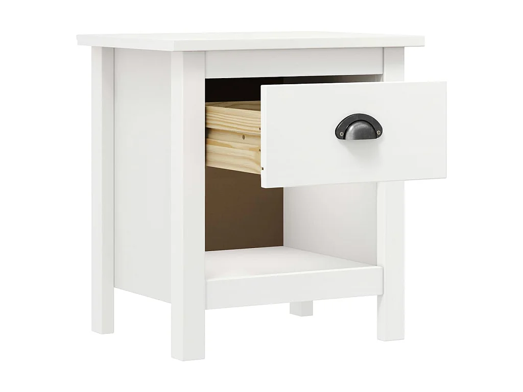 Mesas cabeceira Hill 2 pcs 46x35x49,5cm pinho maciço