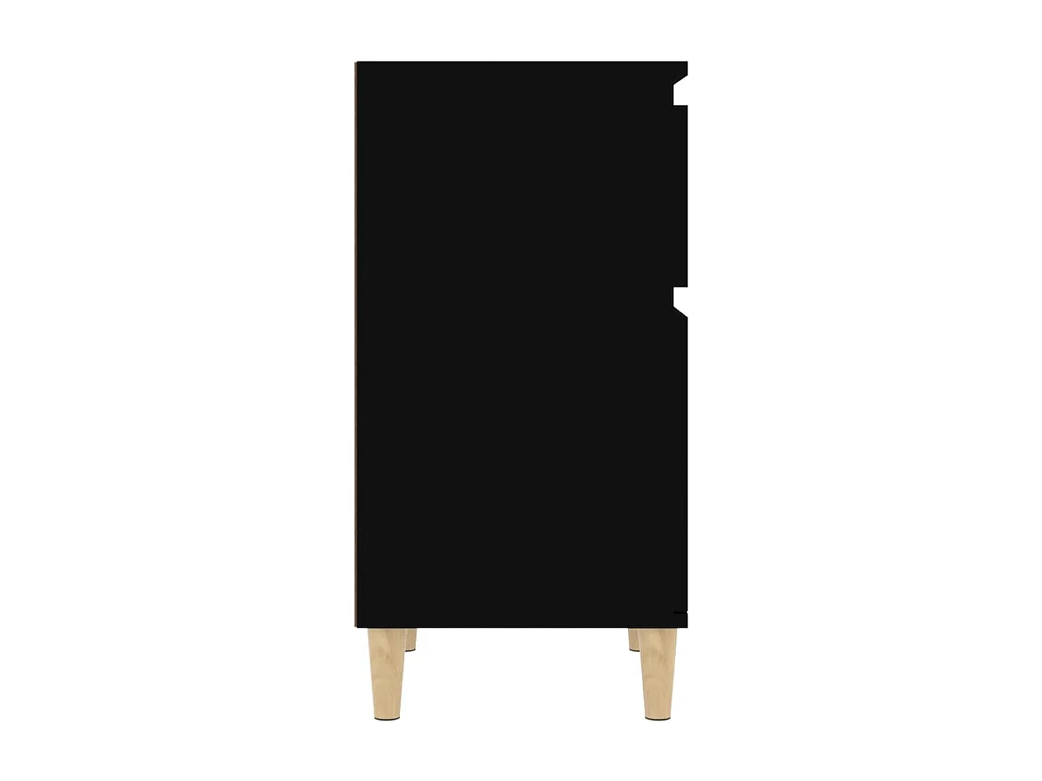 Nachttisch Schwarz 40x35x70 cm