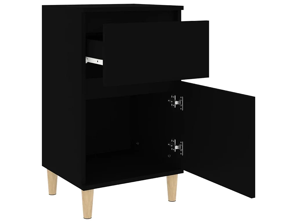 Comodino Nero 40x35x70 cm