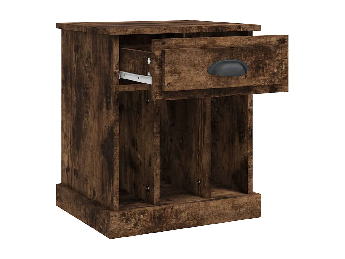 Comodini 2pz Rovere Fumo 43x36x50 cm