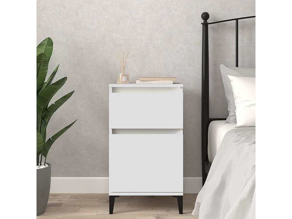 Comodino Bianco 40x35x70 cm