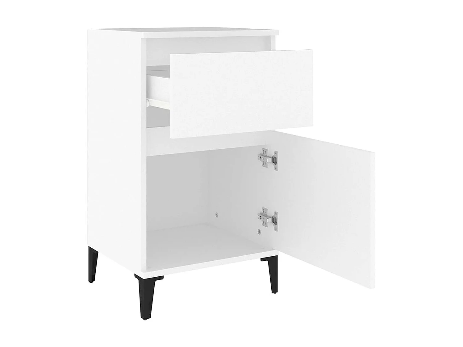 Comodino Bianco 40x35x70 cm