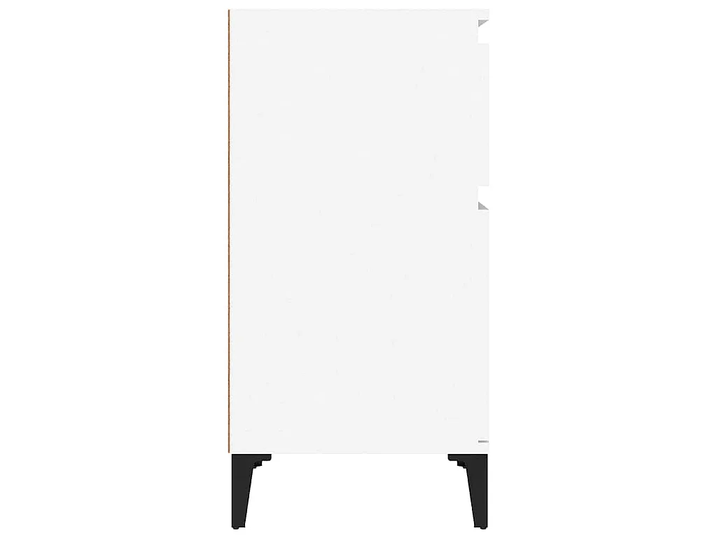 Table de chevet blanc 40x35x70 cm