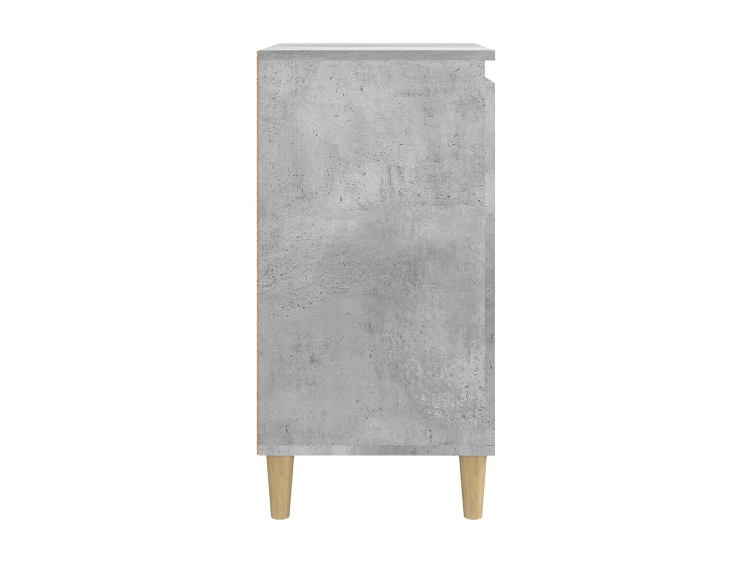 Comodino Grigio Cemento 40x35x70 cm in Legno Multistrato