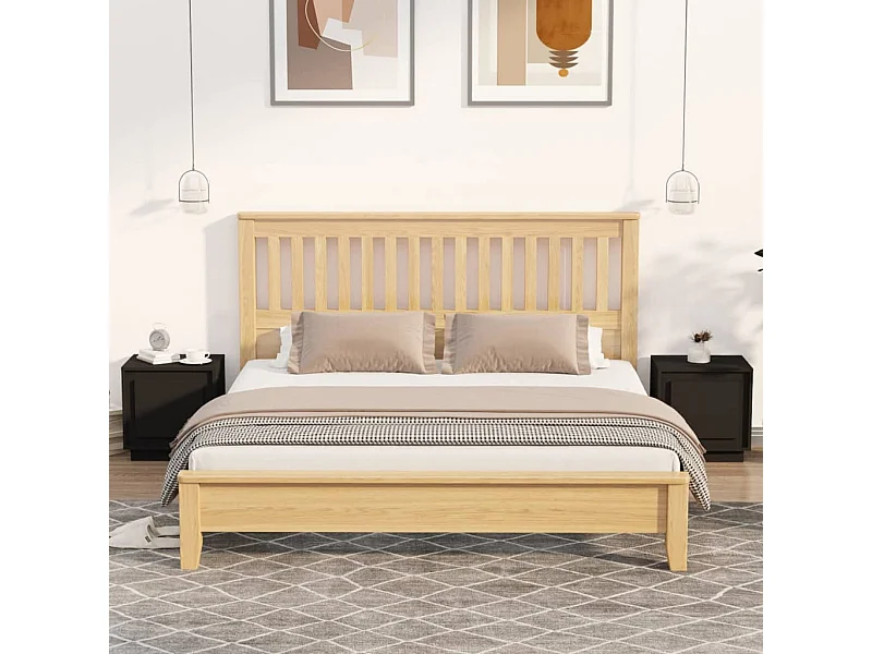 Comodini 2 pz Neri 44x35x45 cm in Legno Multistrato