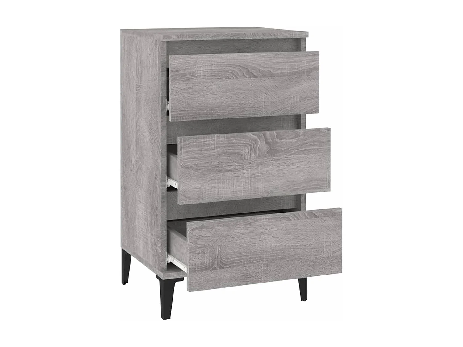 Nachttisch Grau Sonoma 40x35x70 cm Holzwerkstoff