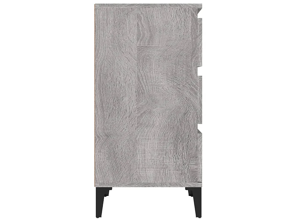 Table de chevet sonoma gris 40x35x70 cm bois d'ingénierie