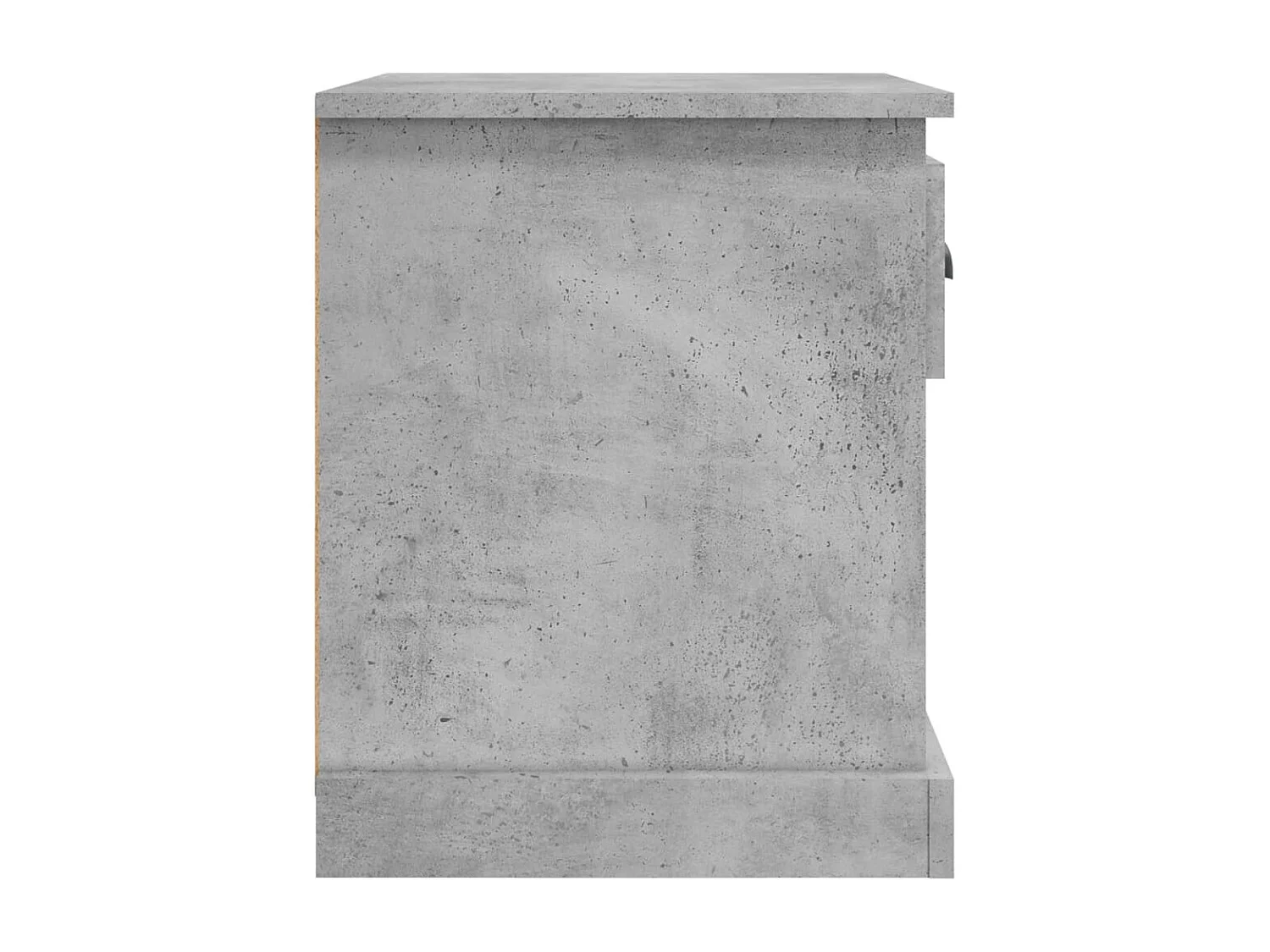 Table de chevet gris béton 39x39x47,5 cm bois d'ingénierie