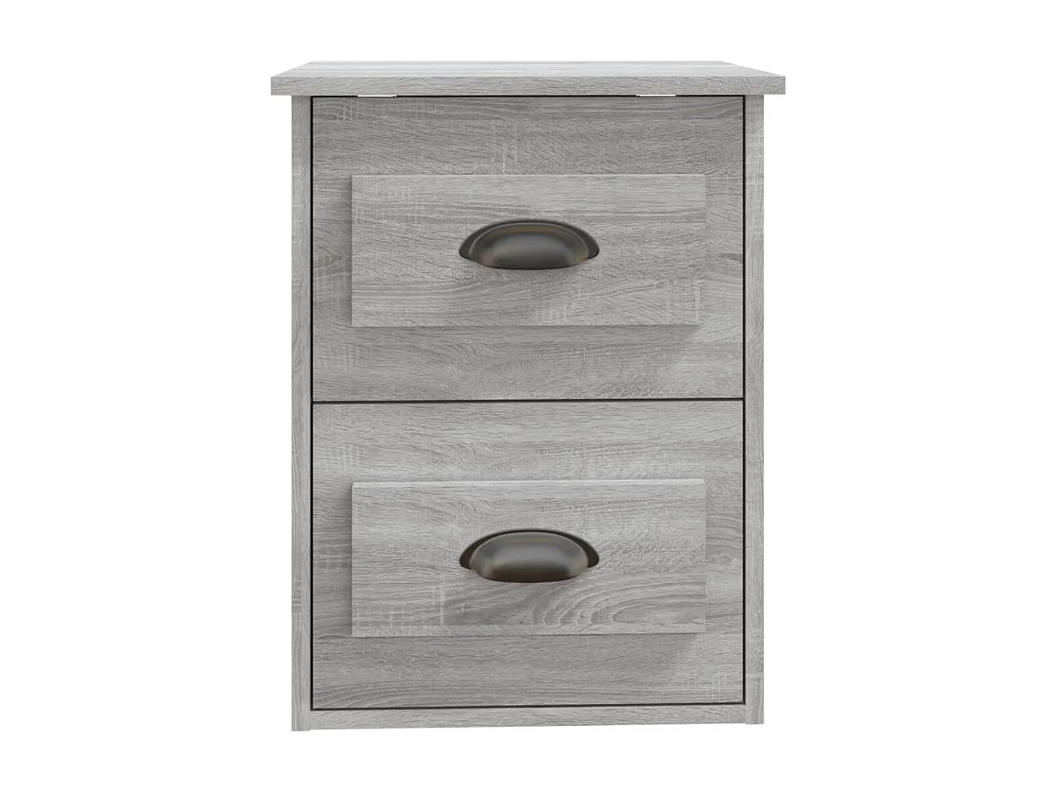 Table de chevet murale sonoma gris 41,5x36x53 cm
