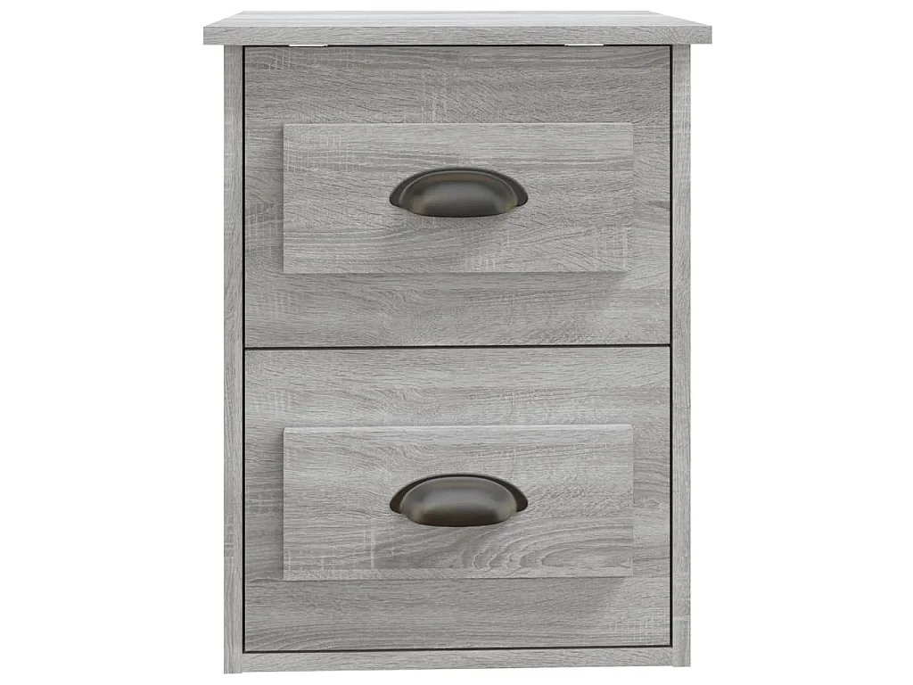 Table de chevet murale sonoma gris 41,5x36x53 cm
