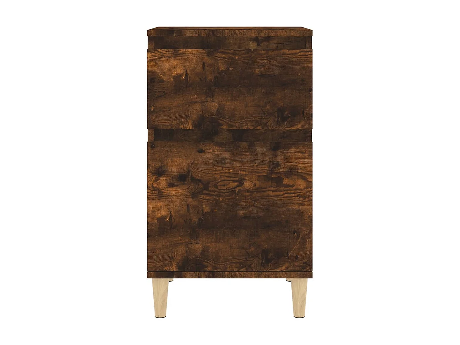 Table de chevet chêne fumé 40x35x70 cm