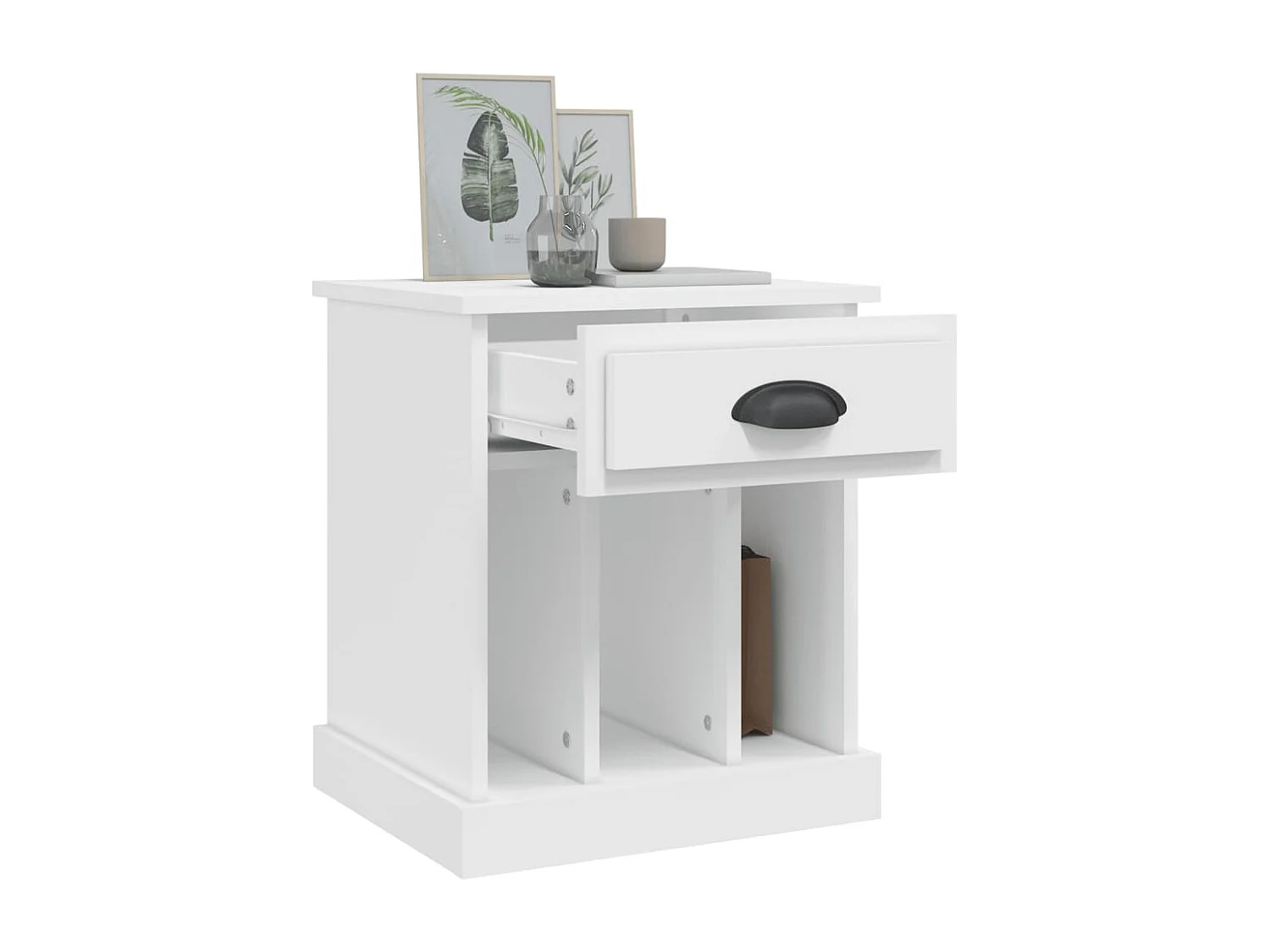 Mesa de cabeceira 43x36x50 cm branco
