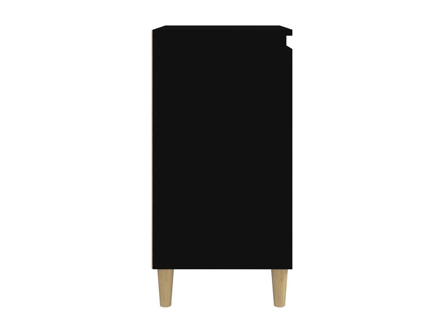 Mesas de cabeceira 2pcs 40x35x70 cm derivados de madeira preto