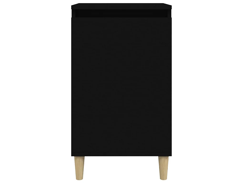 Tables de chevet 2 pcs noir 40x35x70 cm bois d'ingénierie