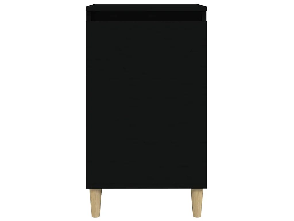 Nachtkastjes 2 st 40x35x70 cm bewerkt hout zwart