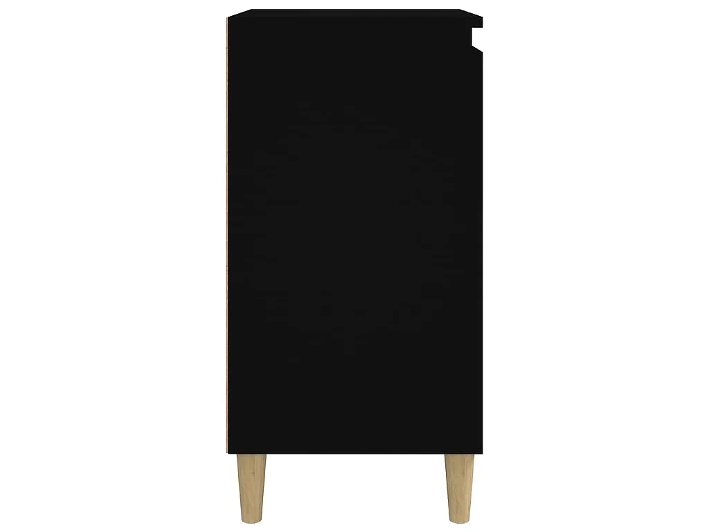 Nachtkastjes 2 st 40x35x70 cm bewerkt hout zwart