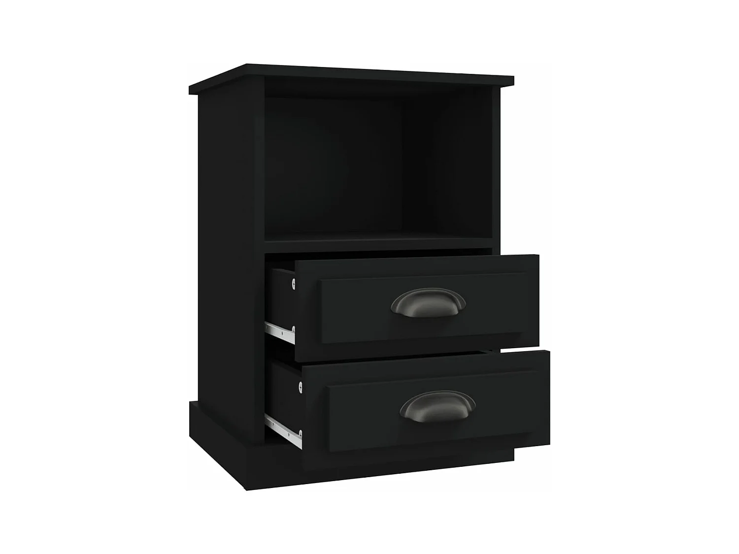 Comodini 2 pz Neri 43x36x60 cm