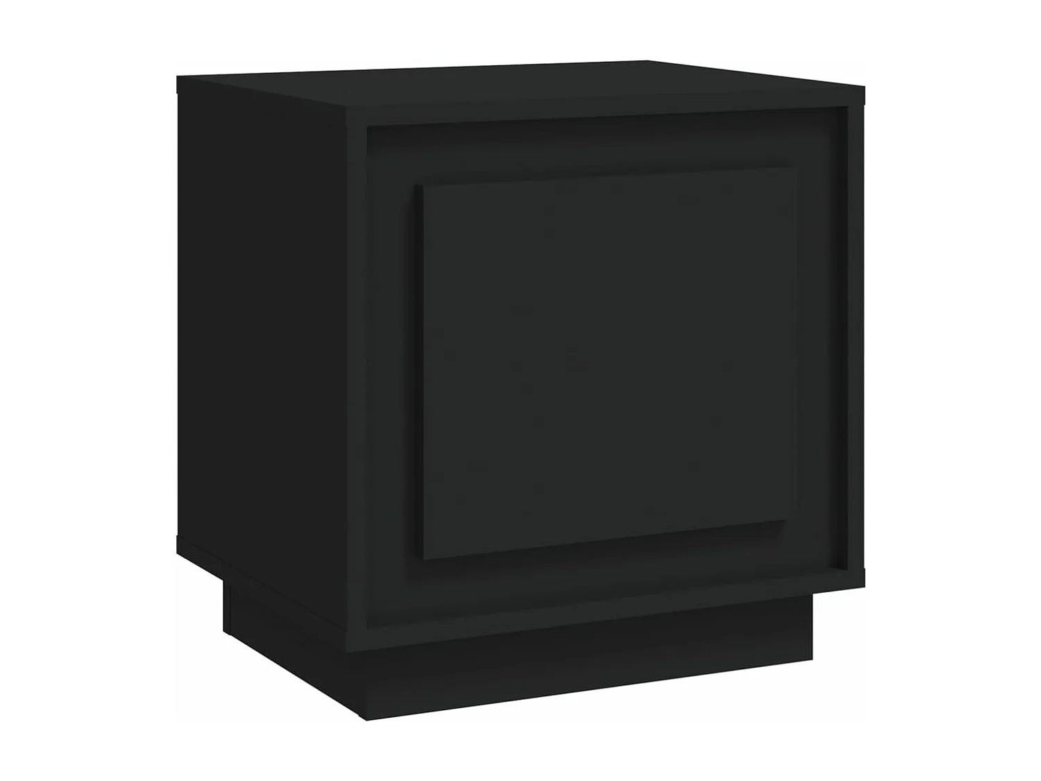 Table de chevet noir 44x35x45 cm bois d’ingénierie