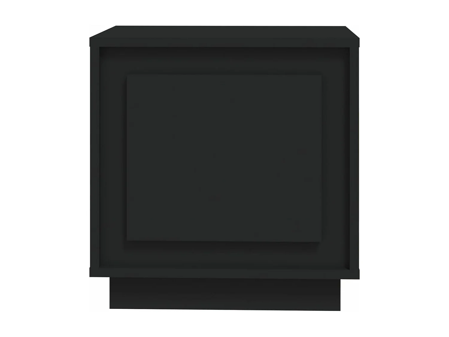 Table de chevet noir 44x35x45 cm bois d’ingénierie