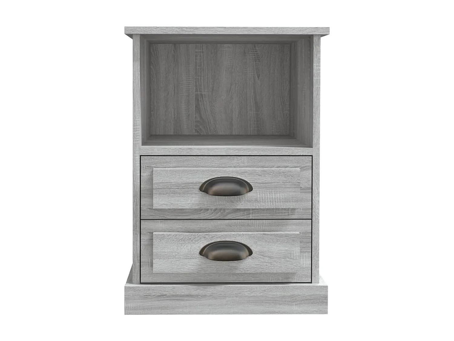 Nachttische 2 Stk. Grau Sonoma 43x36x60 cm