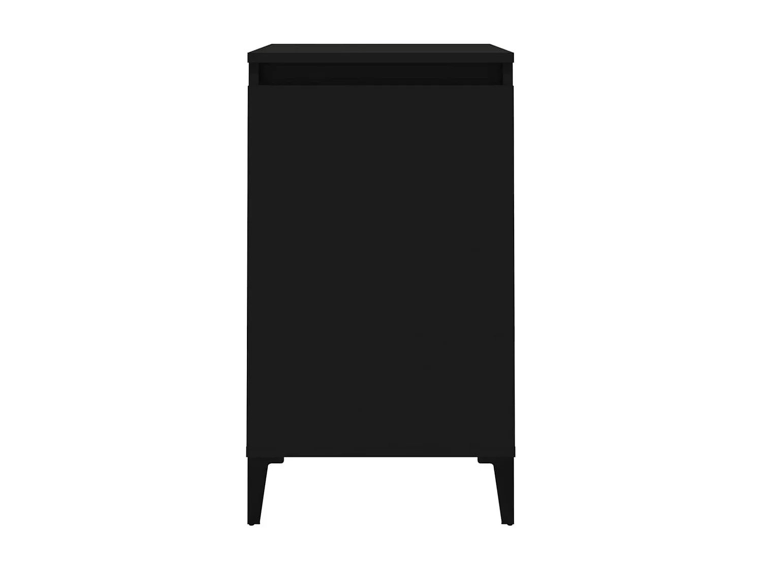 Table de chevet noir 40x35x70 cm bois d’ingénierie