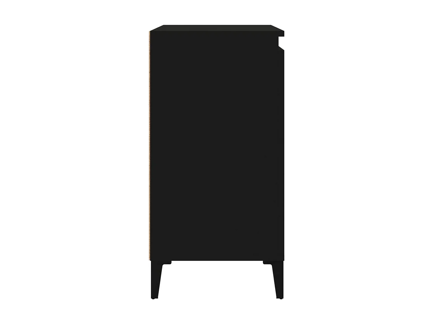 Table de chevet noir 40x35x70 cm bois d’ingénierie