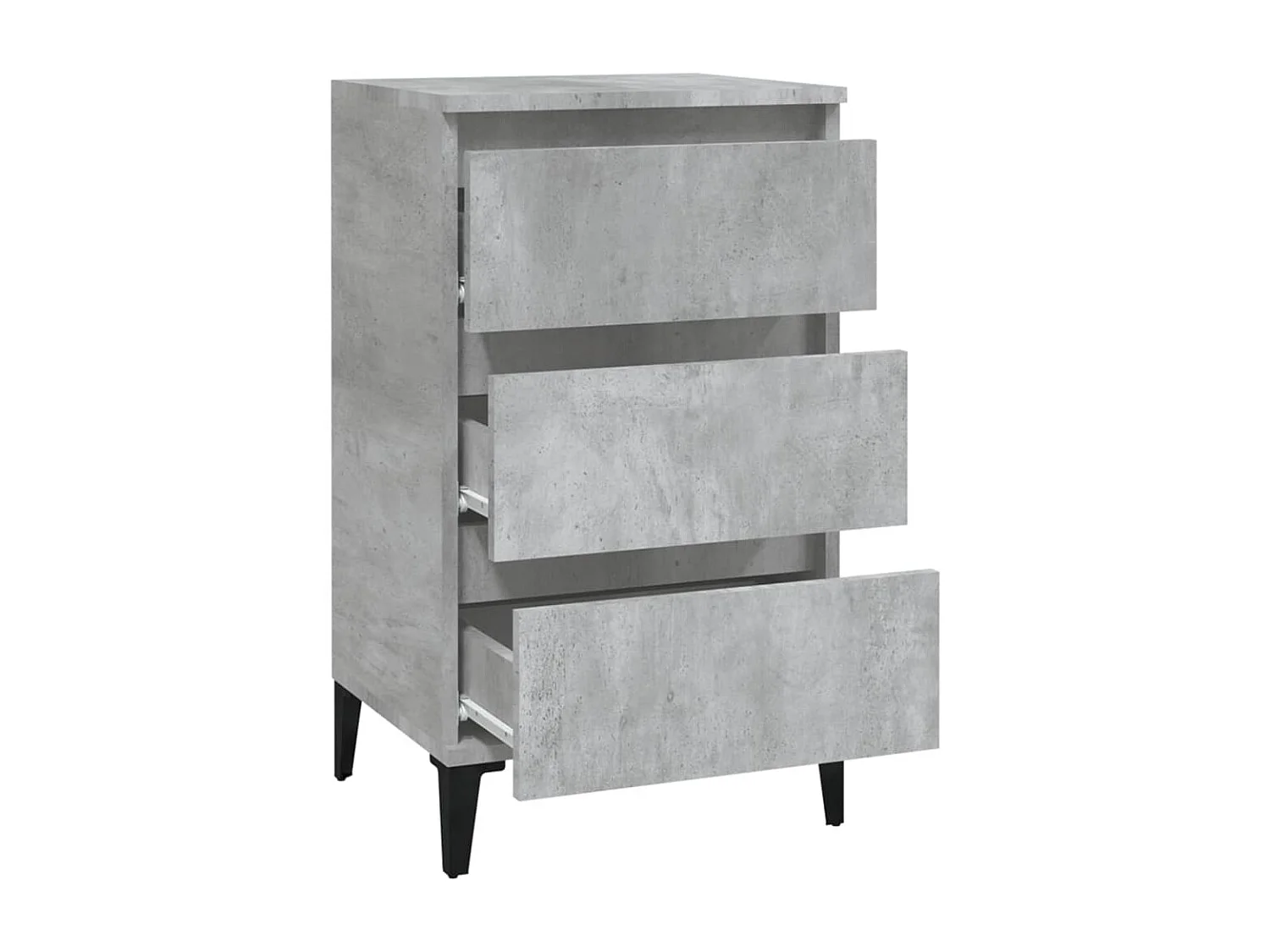 Nachttisch Betongrau 40x35x70 cm Holzwerkstoff