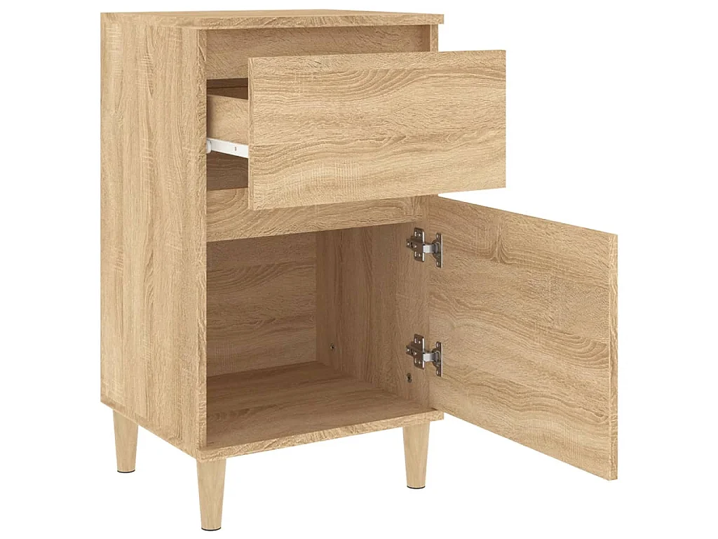 Comodini 2pz Rovere Sonoma 40x35x70 cm
