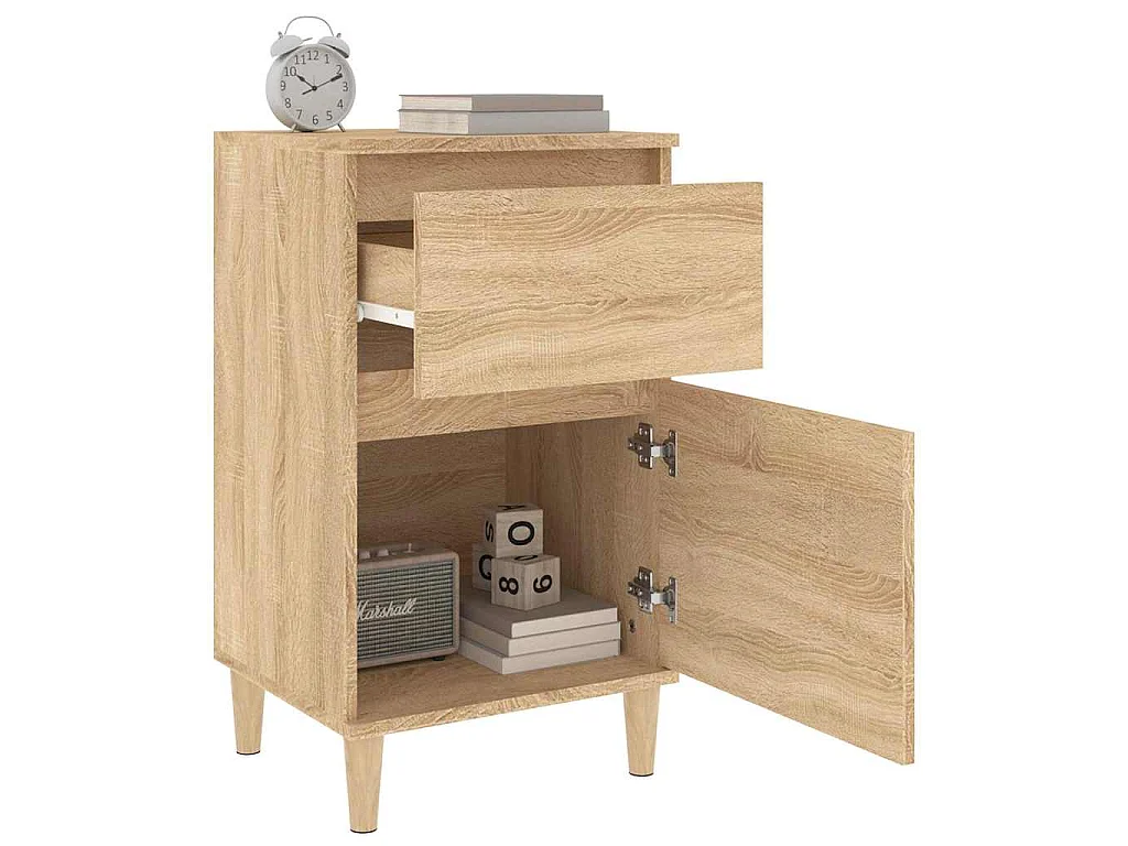 Comodini 2pz Rovere Sonoma 40x35x70 cm