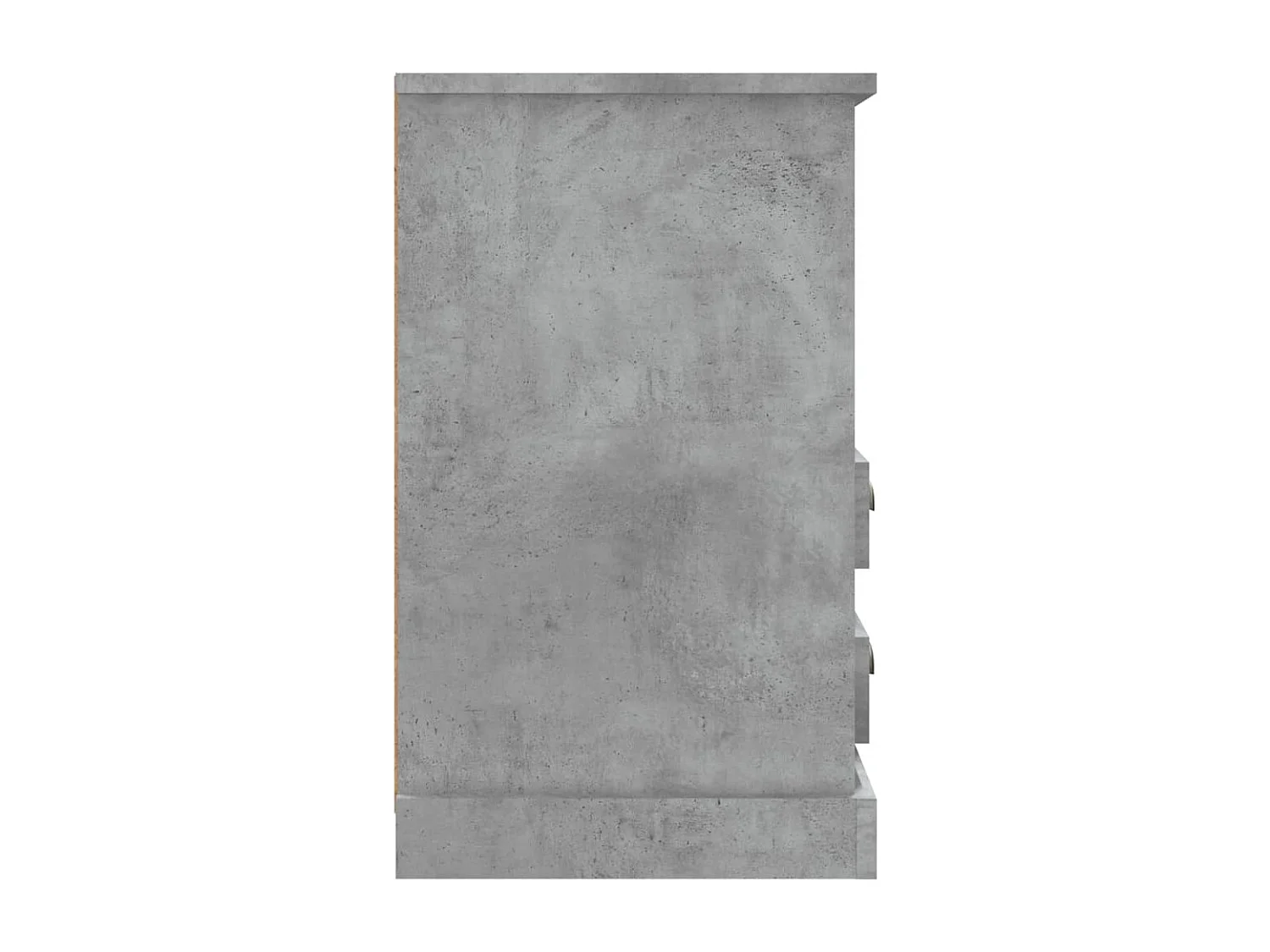 Mesita de noche gris hormigón 43x36x60 cm