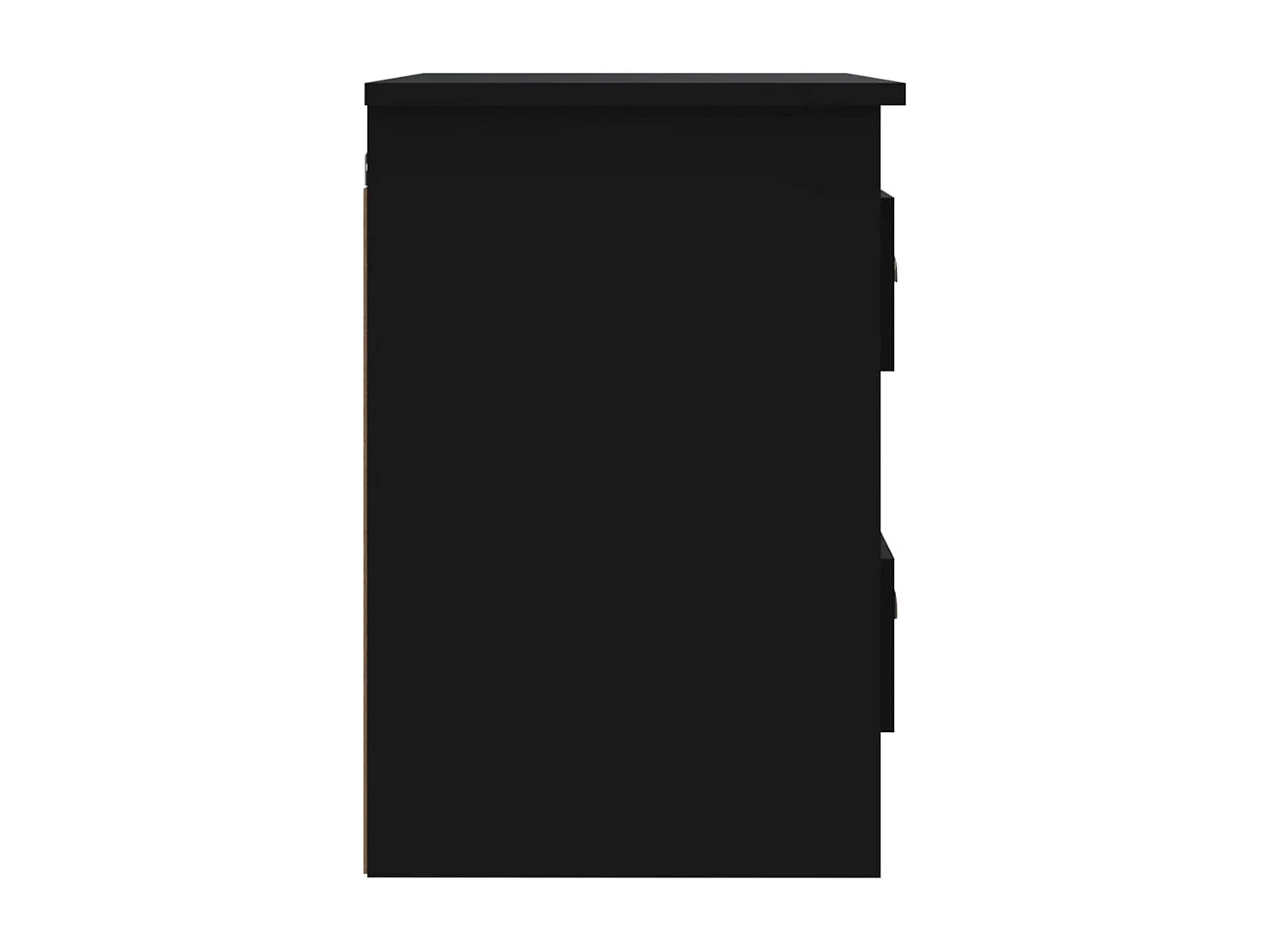 Tables de chevet murales 2 pcs noir 41,5x36x53 cm