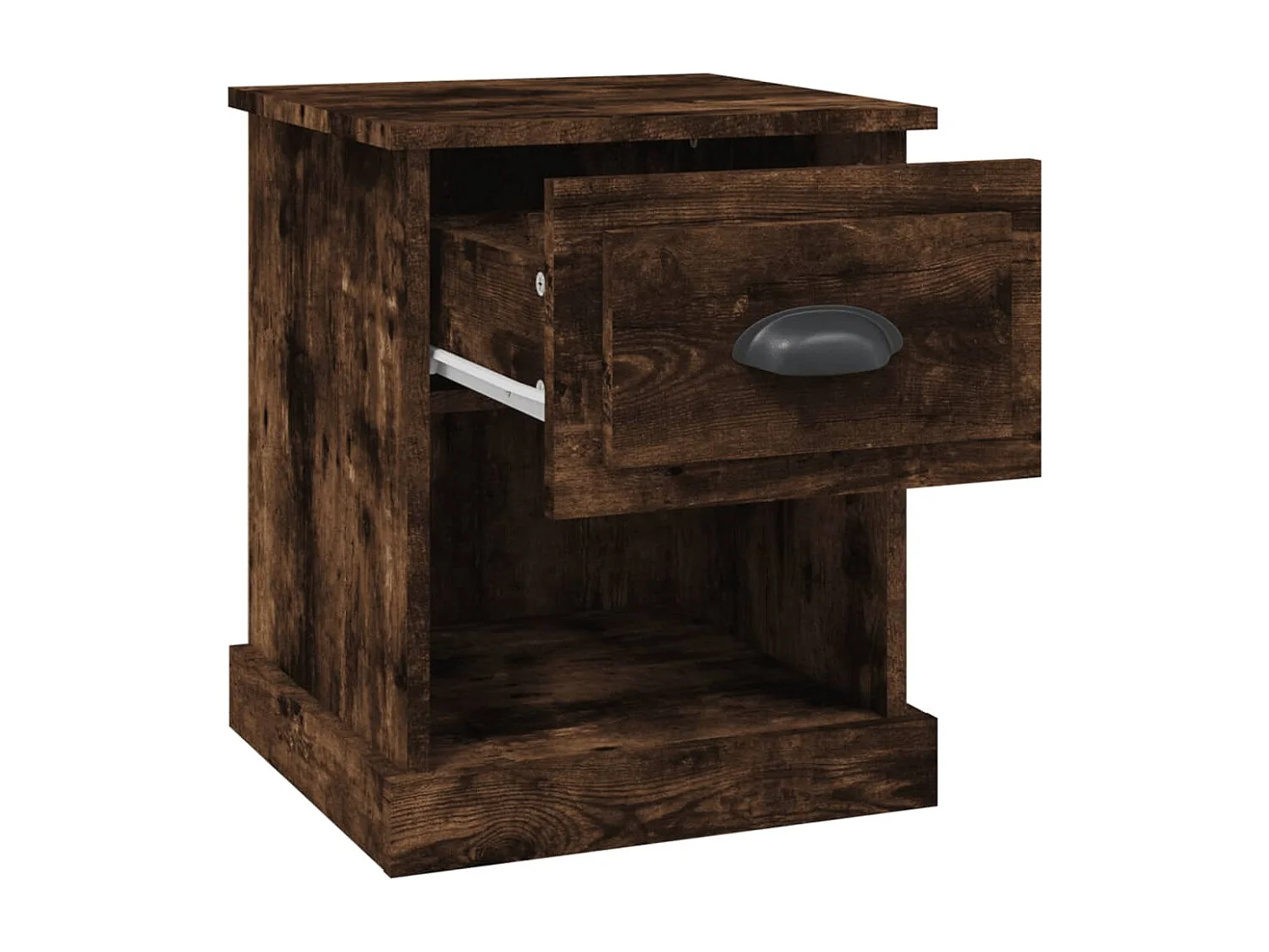 Mesa cabeceira 39x39x47,5 cm derivados madeira carvalho fumado