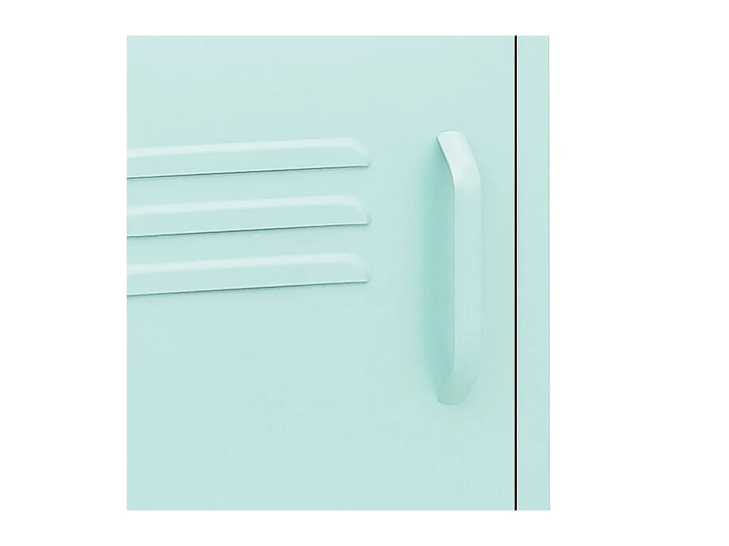 Tables de chevet 2 pcs Vert menthe 35x35x51 cm Acier